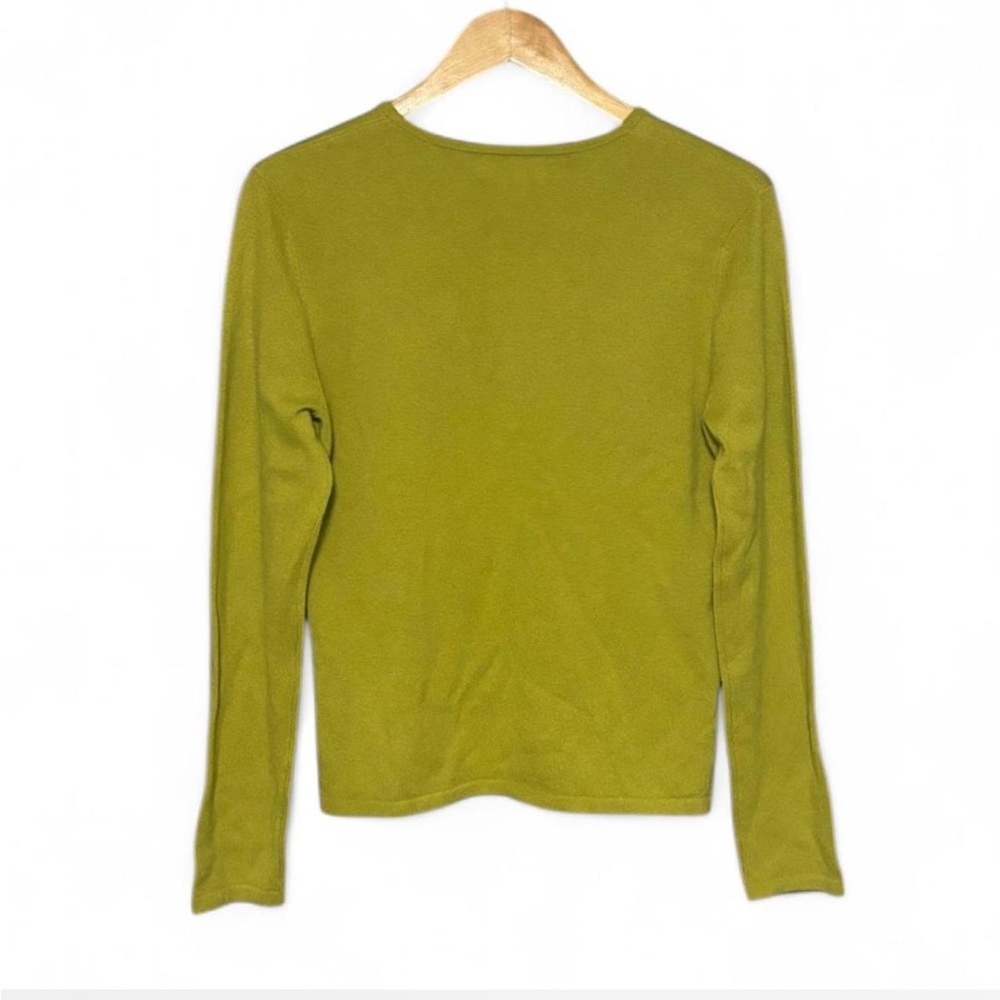 Marshall Fields Cashmere Green Long Sleeve Top - Picture 4 of 4